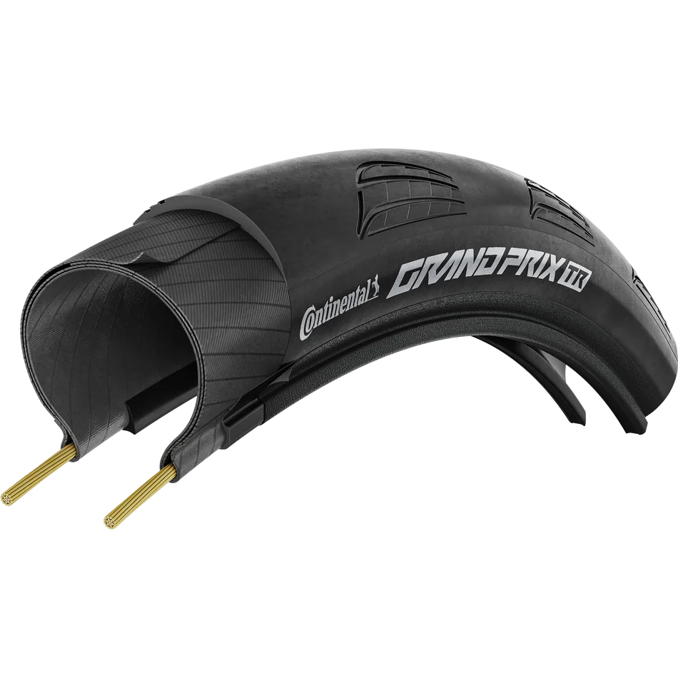 Технічний розріз шини Continental Grand Prix TR (Black) з демонстрацією 4-шарової конструкції