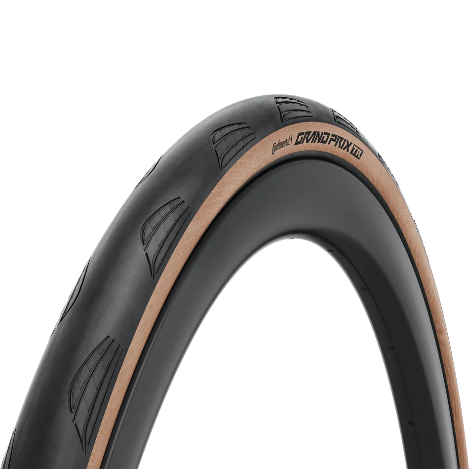 Покришка Continental Grand Prix TR Transparent з коричневою боковиною, вигляд під кутом