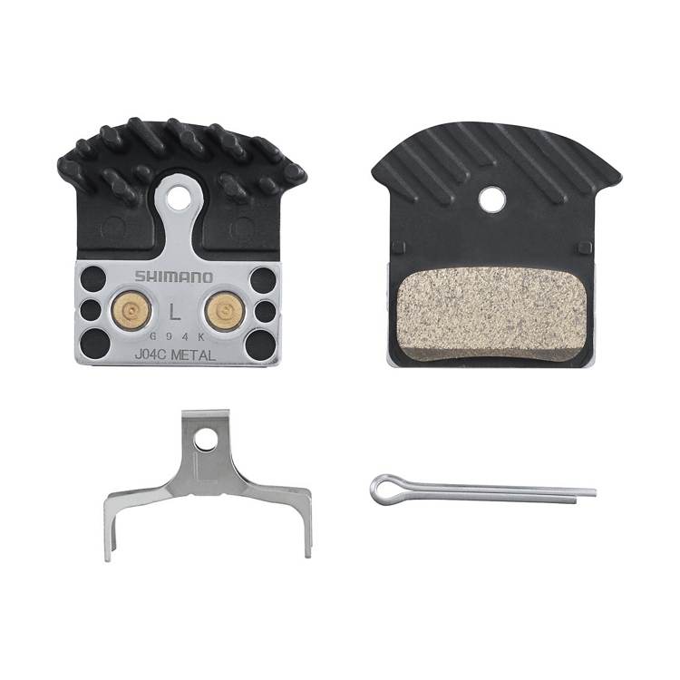 Дискові гальмівні колодки Shimano J04C-MF Metal Ice-Tech з пружиною та шплінтом